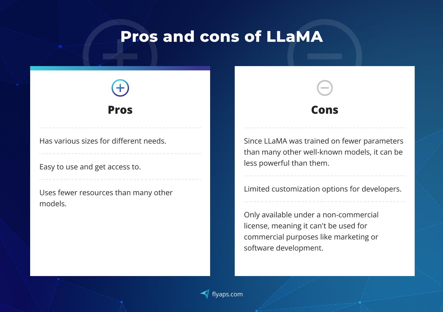Pros and cons of LLaMA