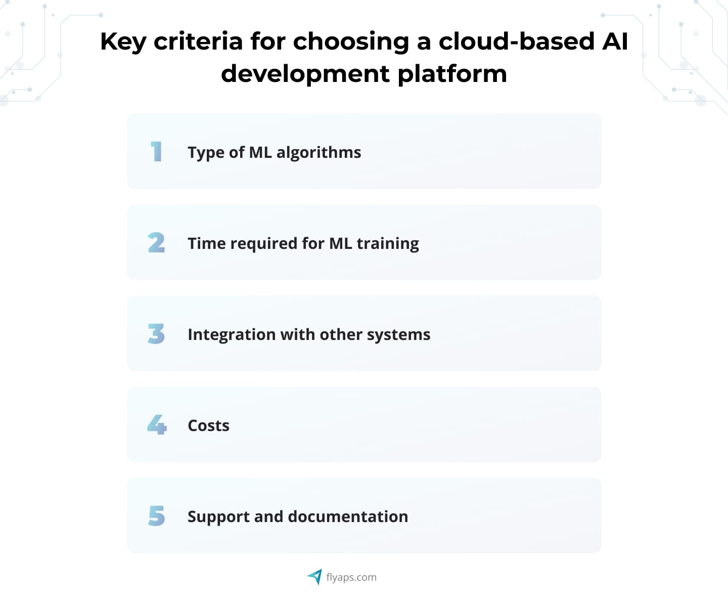 Key criteria for choosing a cloud-based AI development platform