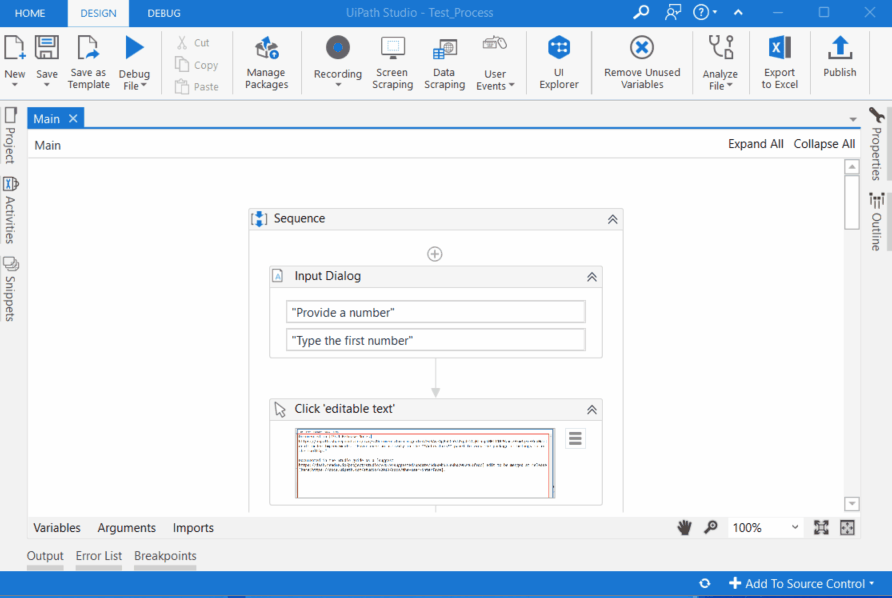 Ui Path Studio functionality