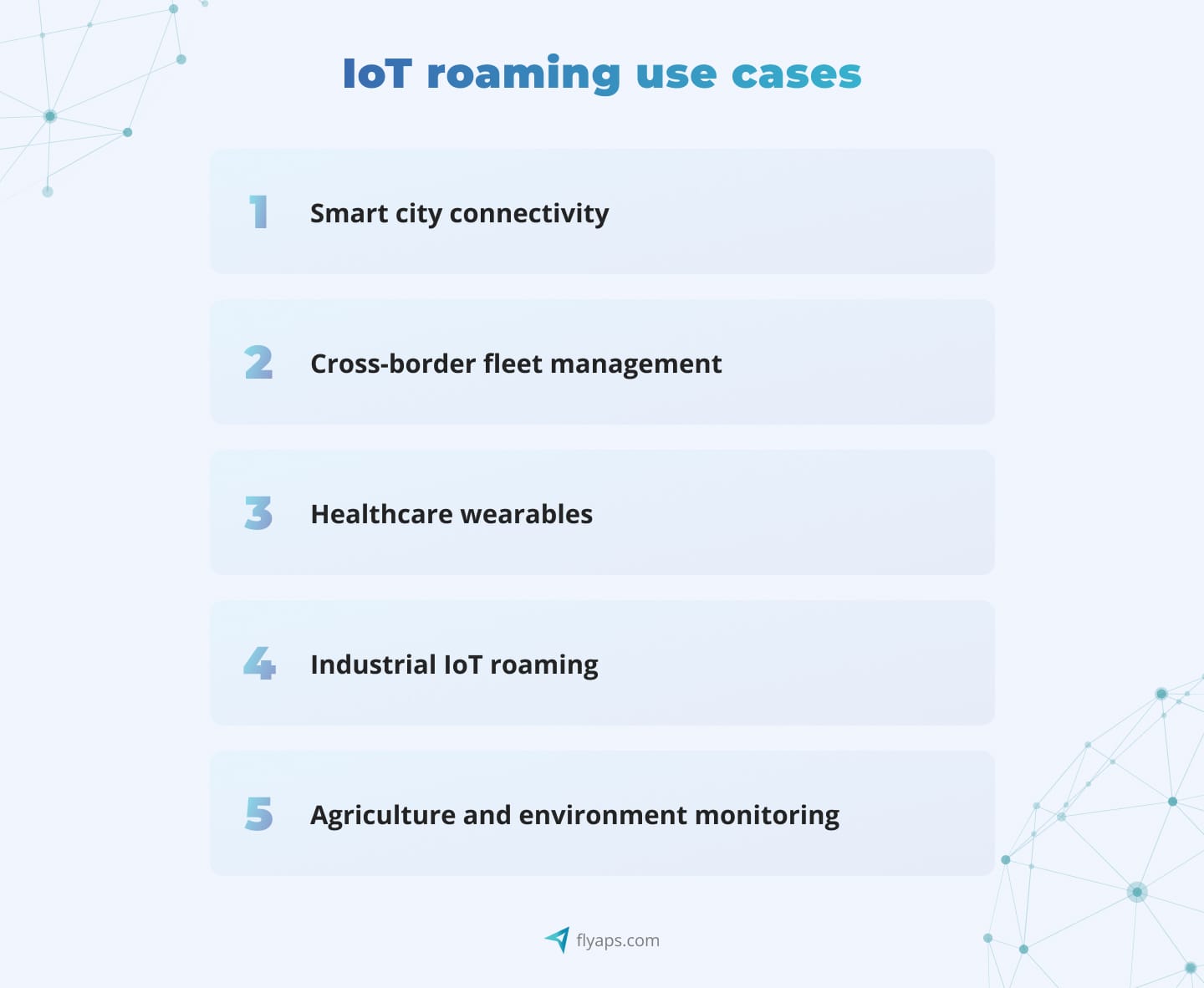 Popular IoT roaming use cases