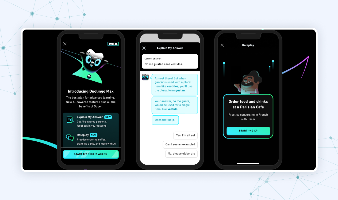 Duolingo Max Roleplay — an AI SaaS example