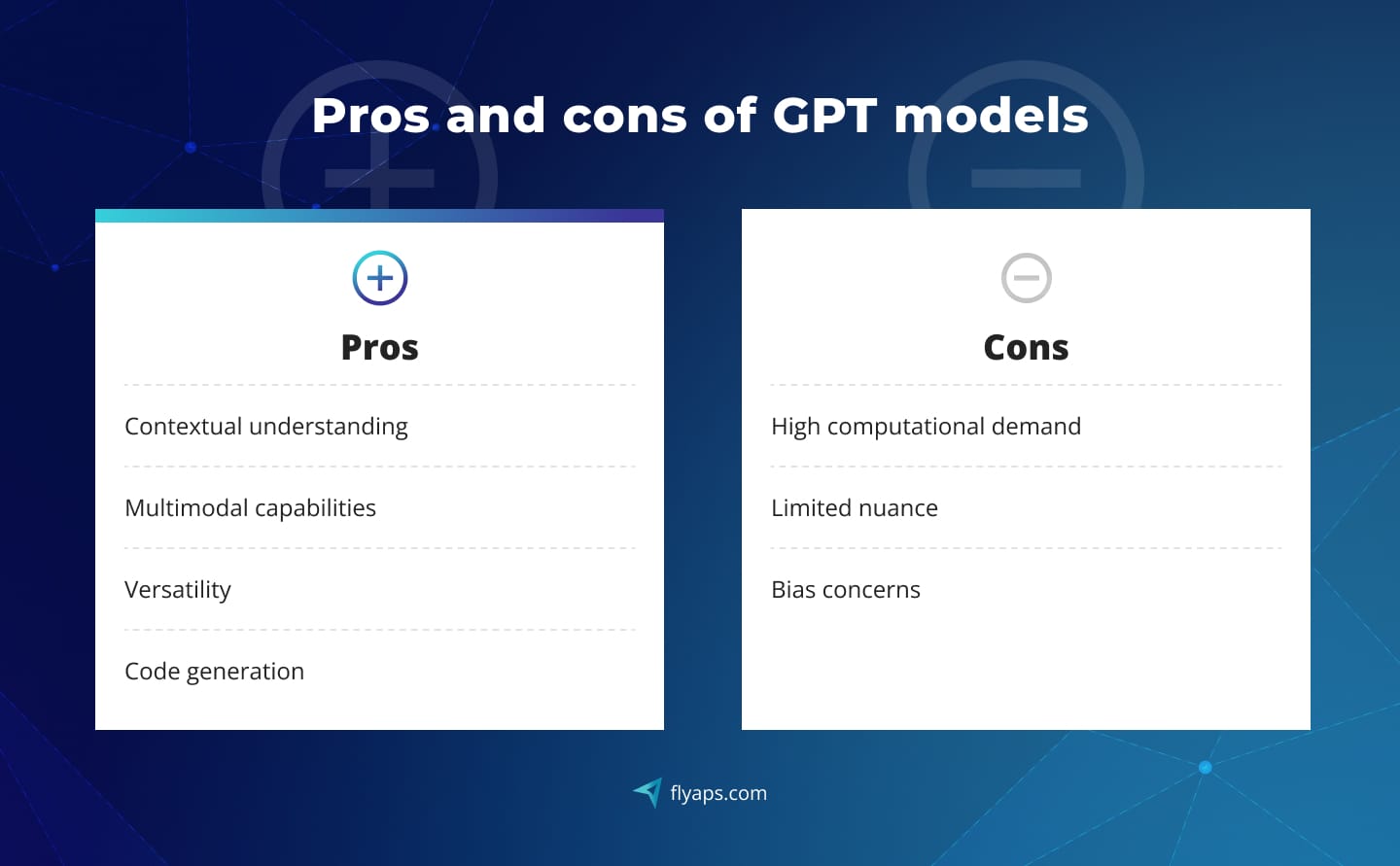 Pros and cons of GPT models