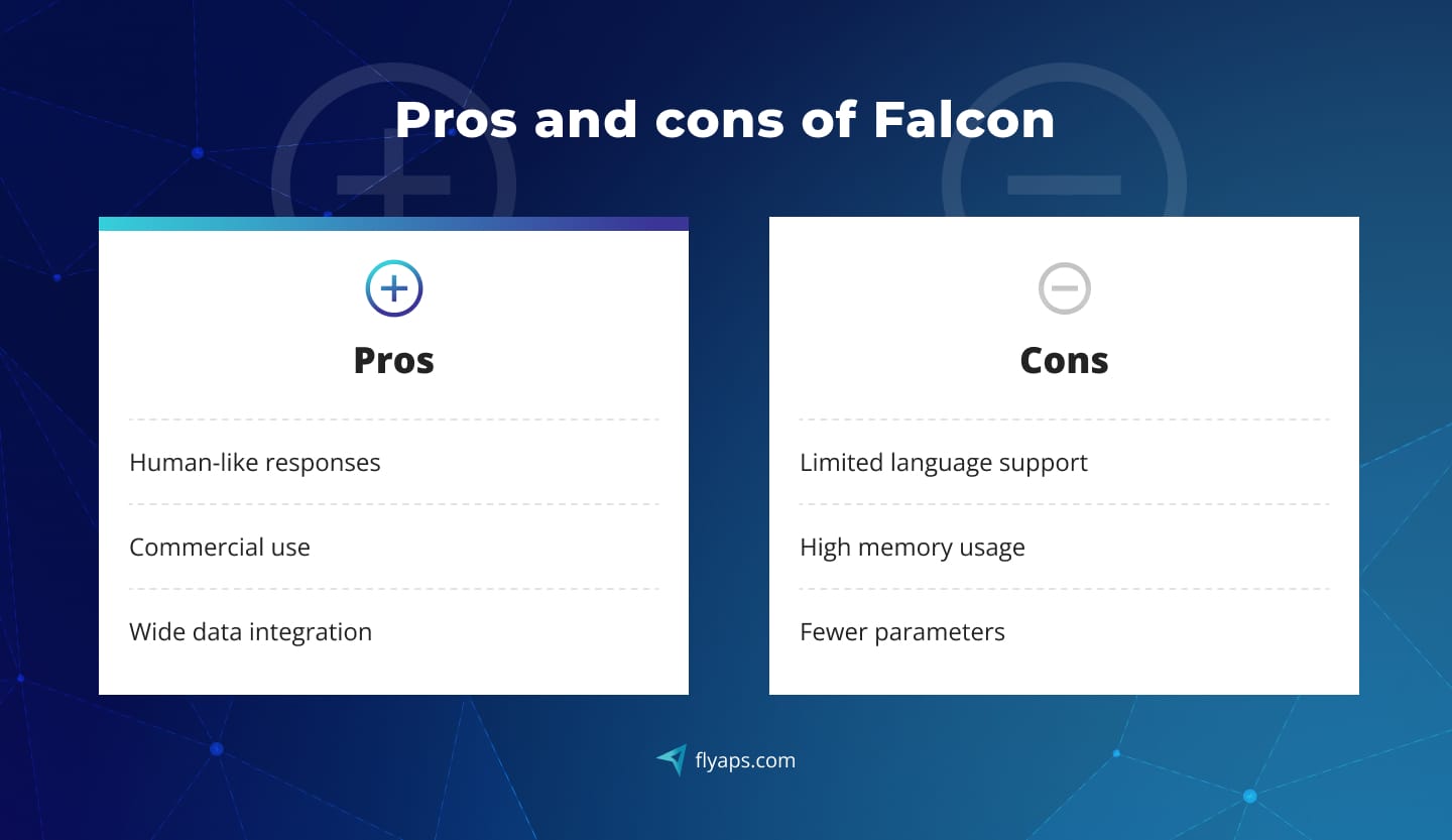 Pros and cons of Falcon