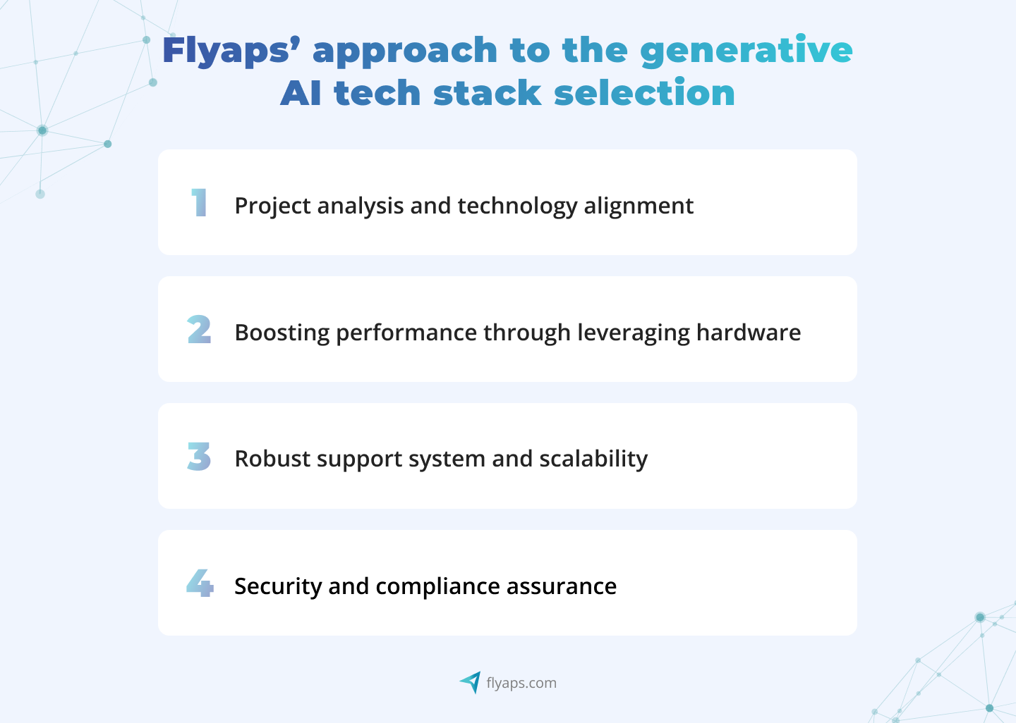 generative AI tech stack approach