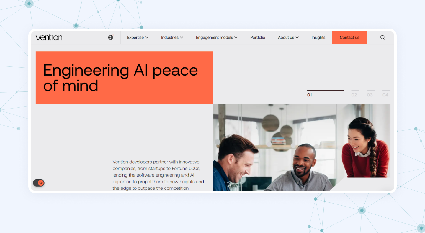 Vention AI software development company
